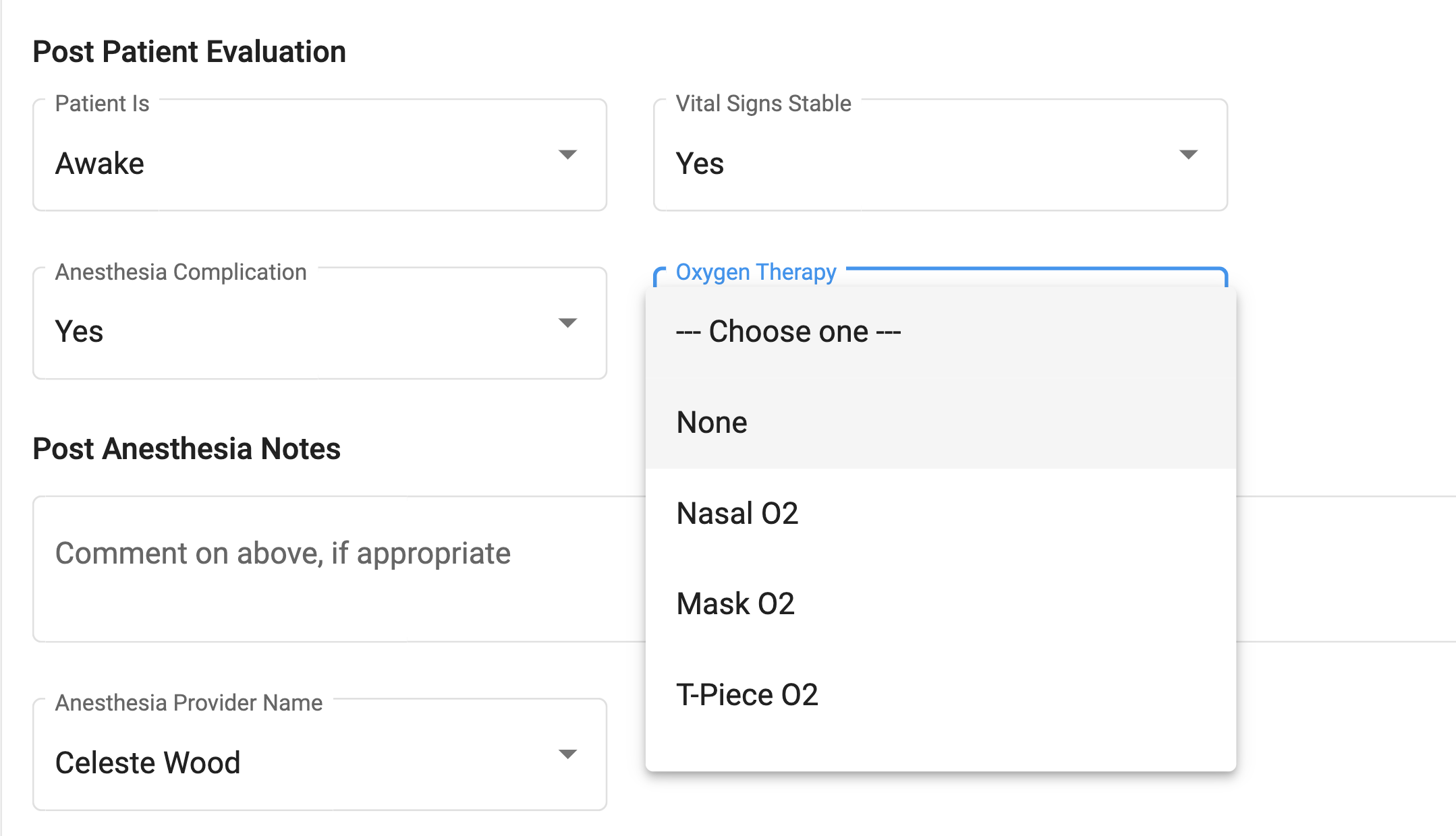 screenshot of Ambula EMR